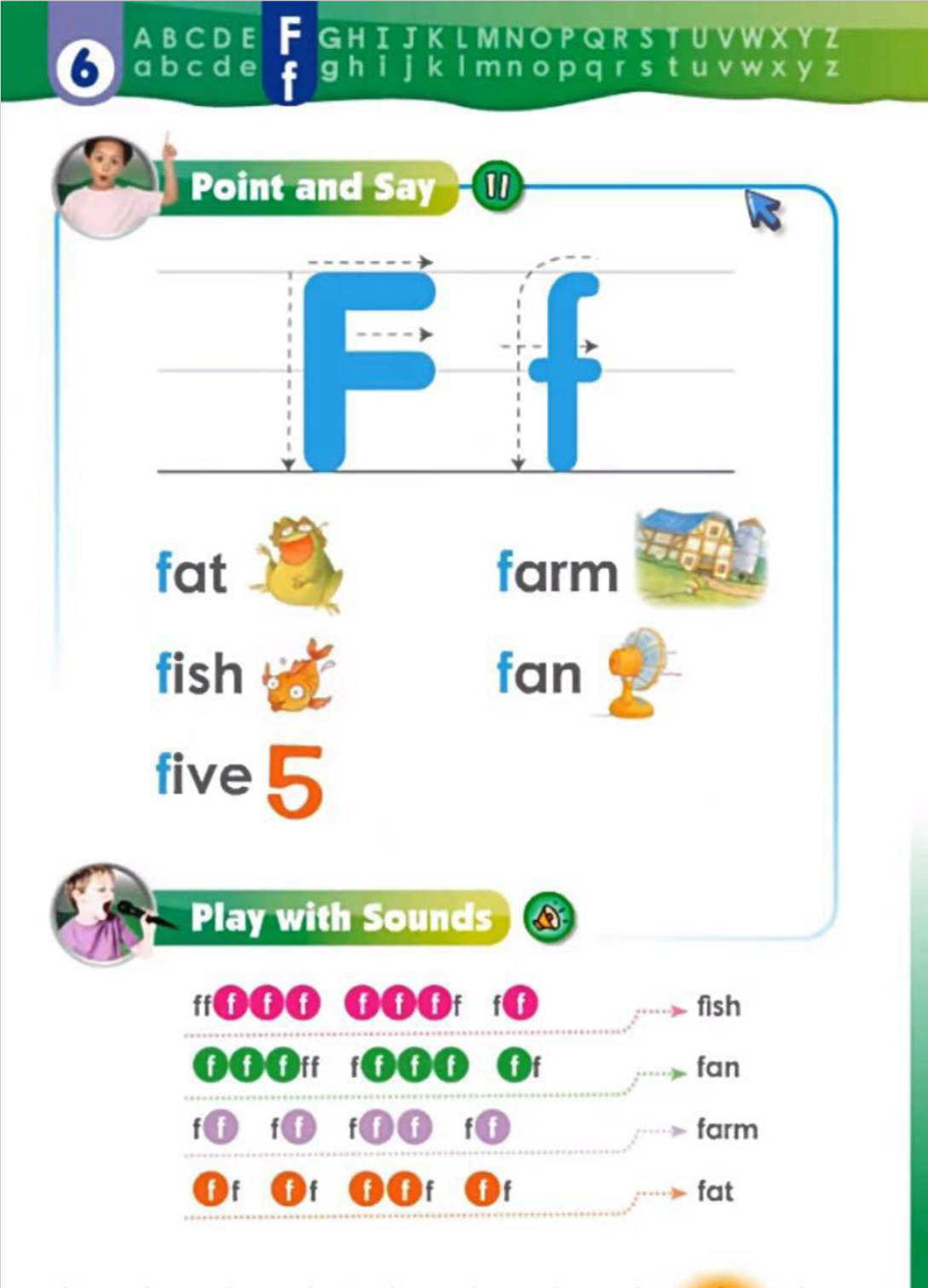 字母F f
